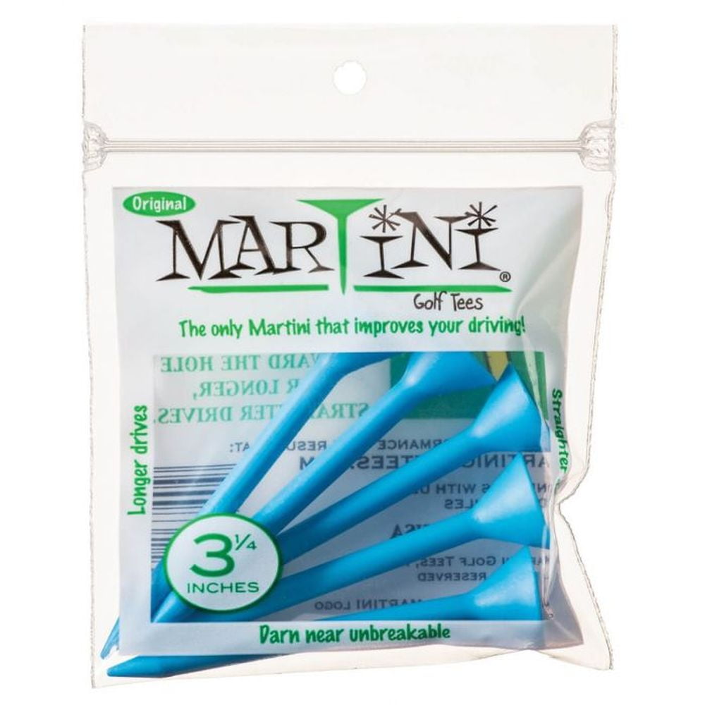 Martini Golf Tees (3.25", BLUE, 5 pk) USGA Conforming NEW