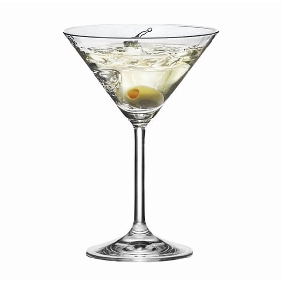 RONA Martini Mini, 6 oz. Crystal Drinking Glass, Set of 6