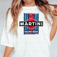 thumbnail image 1 of Martini Racing Team Essential Porsche Le Mans Motorsport Vintage Livery T-Shirt Unisex, up to 5XL, 1 of 3