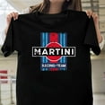 thumbnail image 1 of Martini Racing Team Essential Porsche Le Mans Motorsport Vintage Livery T-Shirt Unisex, up to 5XL, 1 of 3