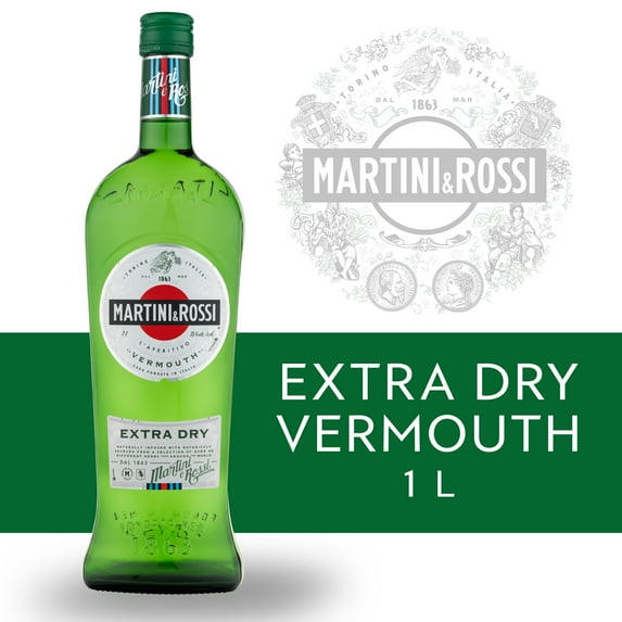 Martini & Rossi Extra Dry White Vermouth, 1 L