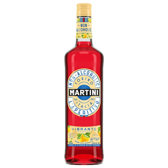 Martini & Rossi Vibrante Non-Alcoholic Aperitivo Alcohol Free Drink Orange Aperitif Made in Italy