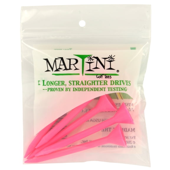Martini Golf 3 1/4 Pink Pink Golf Tees