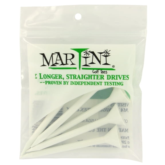 Martini Golf 3 1/4 White White Golf Tees New
