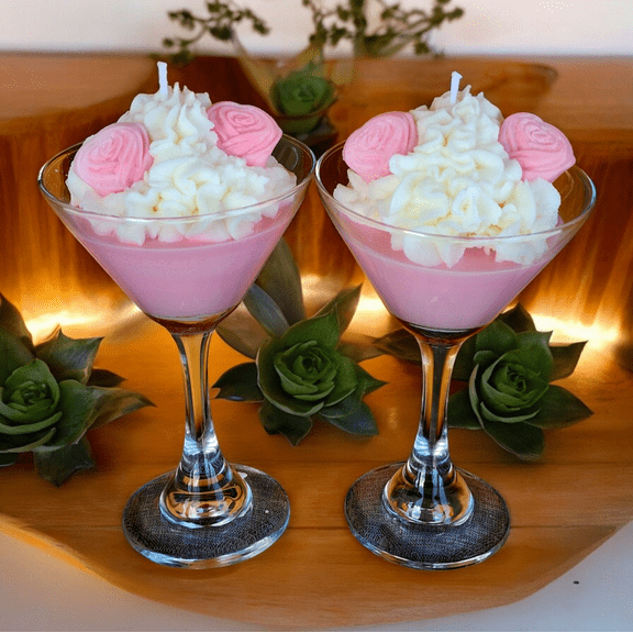 Martini Theme Soy Wax Candle