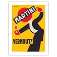 thumbnail image 1 of Martini Vermouth Liquor - Martini & Rossi - Vintage Advertising Poster by Giuseppe Riccobaldi c.1930 - Fine Art Matte Paper Print (Unframed) 18x24in, 1 of 4