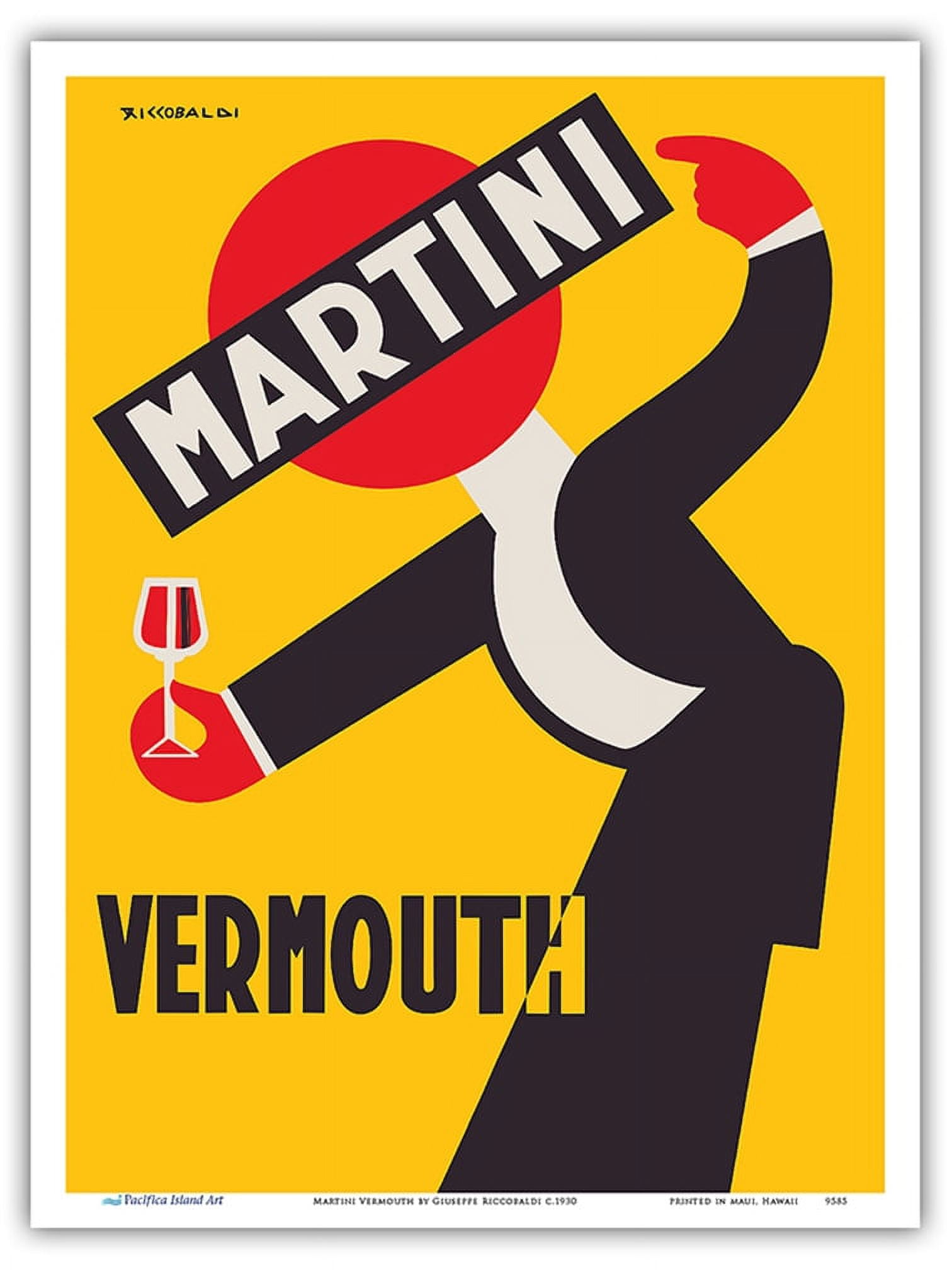 Martini Vermouth Liquor - Martini & Rossi - Vintage Advertising Poster ...