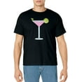 thumbnail image 1 of Martini with Lime Cocktail Party Drinking T-Shirt, 1 of 4