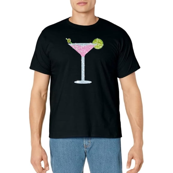Martini with Lime Cocktail Party Drinking T-Shirt
