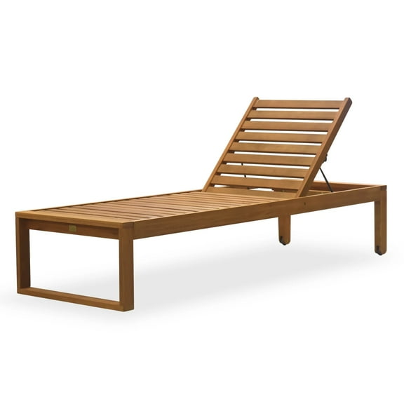 Martinica Teak Finish Wood 100% FSC Multi-Position Lounger