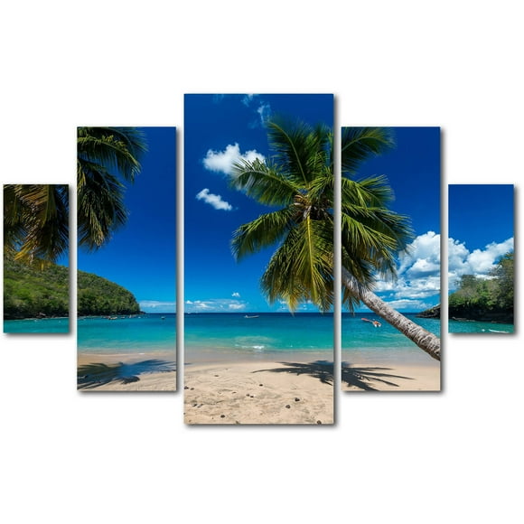 "Martinique" Canvas Art by Mathieu Rivrin 5-Piece Multi-Panel Art Set