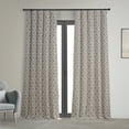 thumbnail image 1 of Martinique Taupe Printed Cotton Curtain (1 Panel), Martinique Taupe, 50W X 96L, 1 of 6