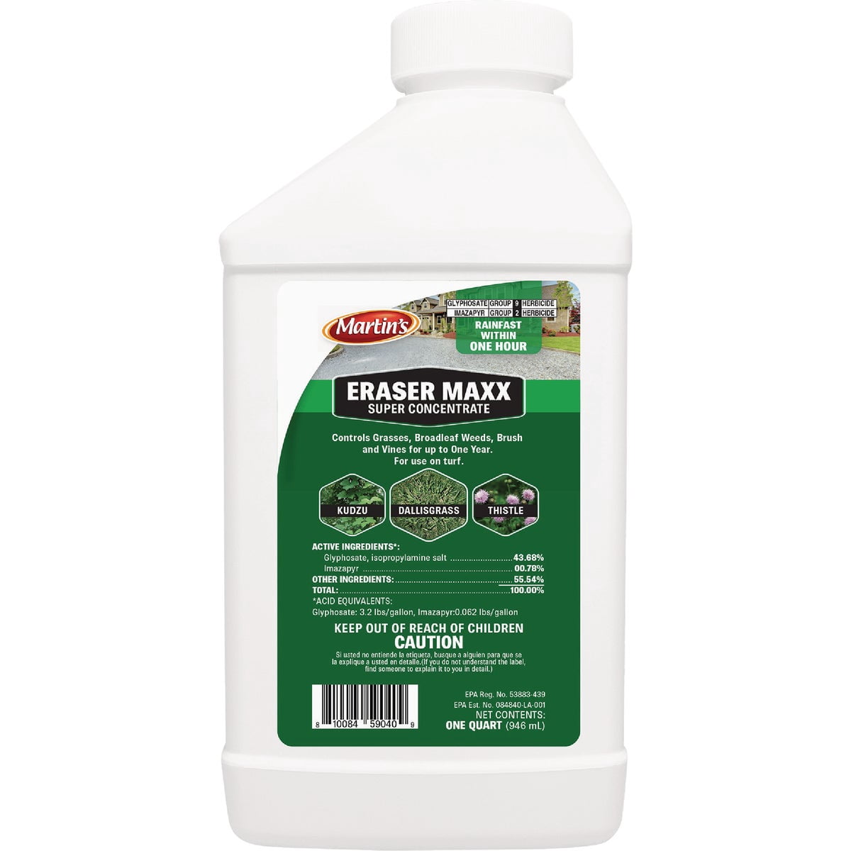 Martins 7696768 1 qt. Eraser Max Vegetation Concentrate Herbicide