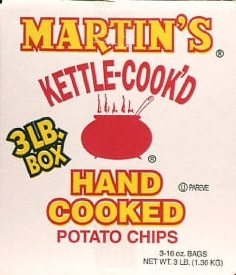 Martins Hand Cooked Potato Chips, 16 Oz., 3 Count