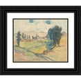 thumbnail image 1 of Martinus van Andringa 14x12 Black Ornate Wood Framed Double Matted Museum Art Print Titled: Heuvellandschap (1874 - 1918), 1 of 5