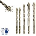 thumbnail image 1 of Martivex Drill Bits, 2026 Four-Flute Sawtooth Eccentric Drill Bit, High-Performance Titanium-Coated Tap Set, Four Edged Serrated Eccentric Twist Bit Set for Concrete Metal Wood, 1 of 7