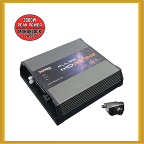 Marts Digital MD3000 Mono Class D Car Audio Amplifier, 2 Ohm Stable