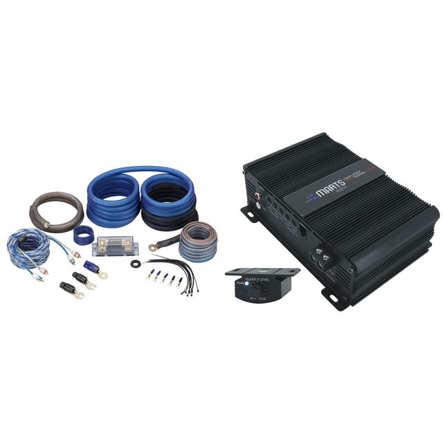 Marts Digital MXD 1000 2 OHM 1000w RMS Mono Car Amplifier+Bass Knob+Amp Kit