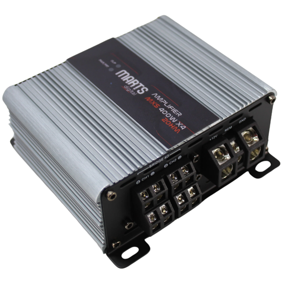 Marts Digital MXS 400X4 4-Channel Car Audio Amplifier  Class D, Compact Design