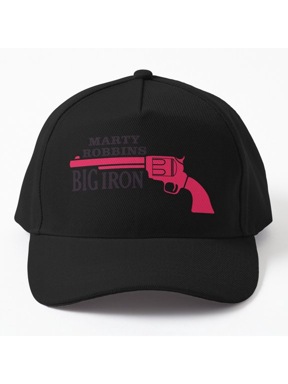Marty Robbins Big Iron Black Baseball Cap, Country Music Fan Graphic Design, Classic Hat