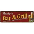 thumbnail image 1 of Marty's Bar and Grill Red Gift Man Cave Decor 6x18 Sign 206180054210, 1 of 1