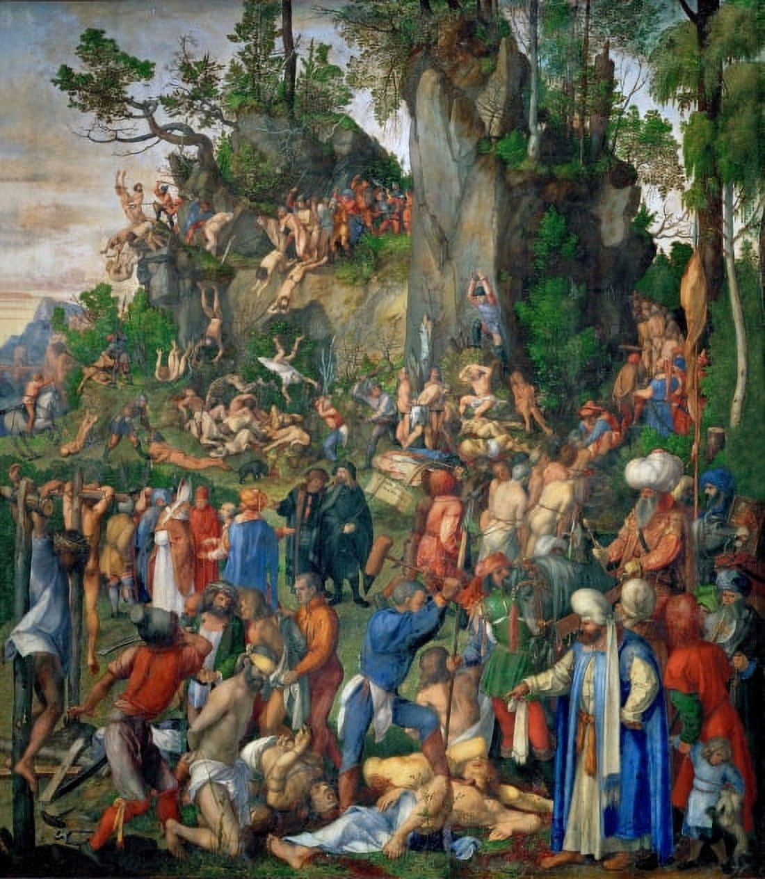 Martydom Of Ten Thousand Christians Canvas Art - Albrecht Durer (18 x 24)