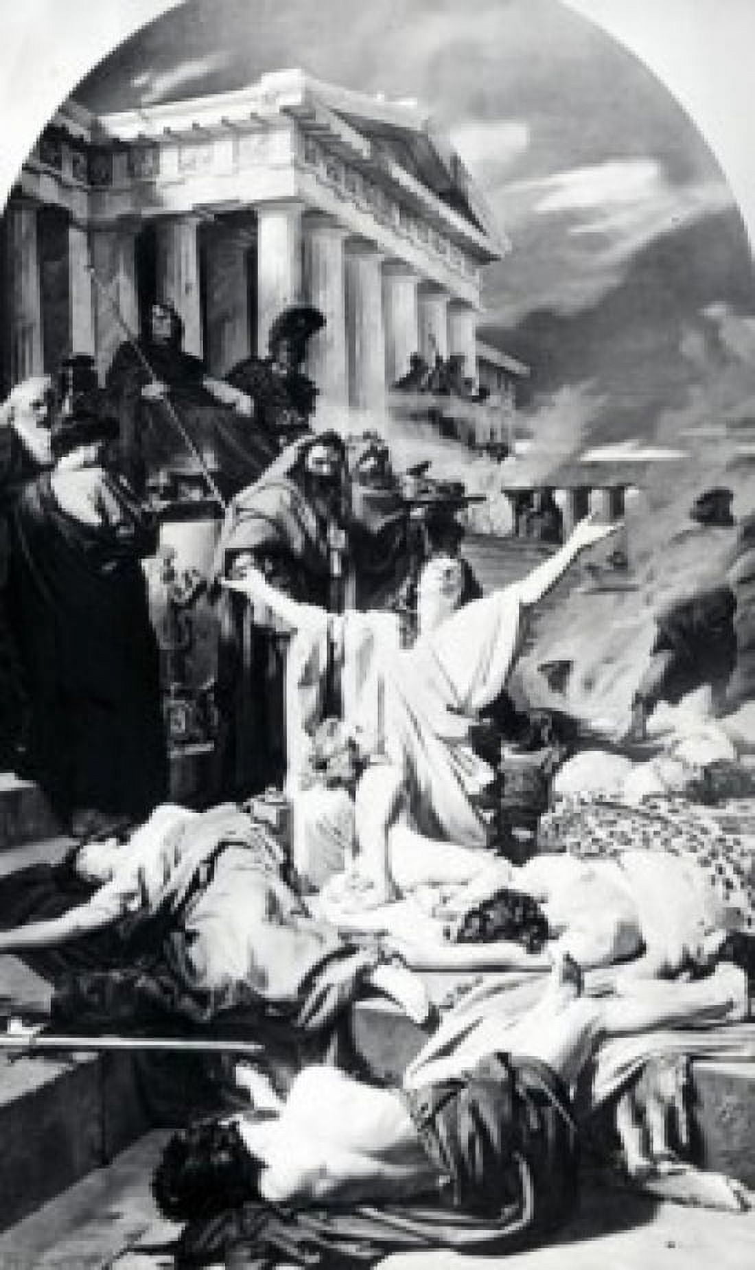 Martydom of Maccabees by Antonio Ciseri illustration (1821-1891) Canvas Art - Antonio Ciseri (18 x 24)