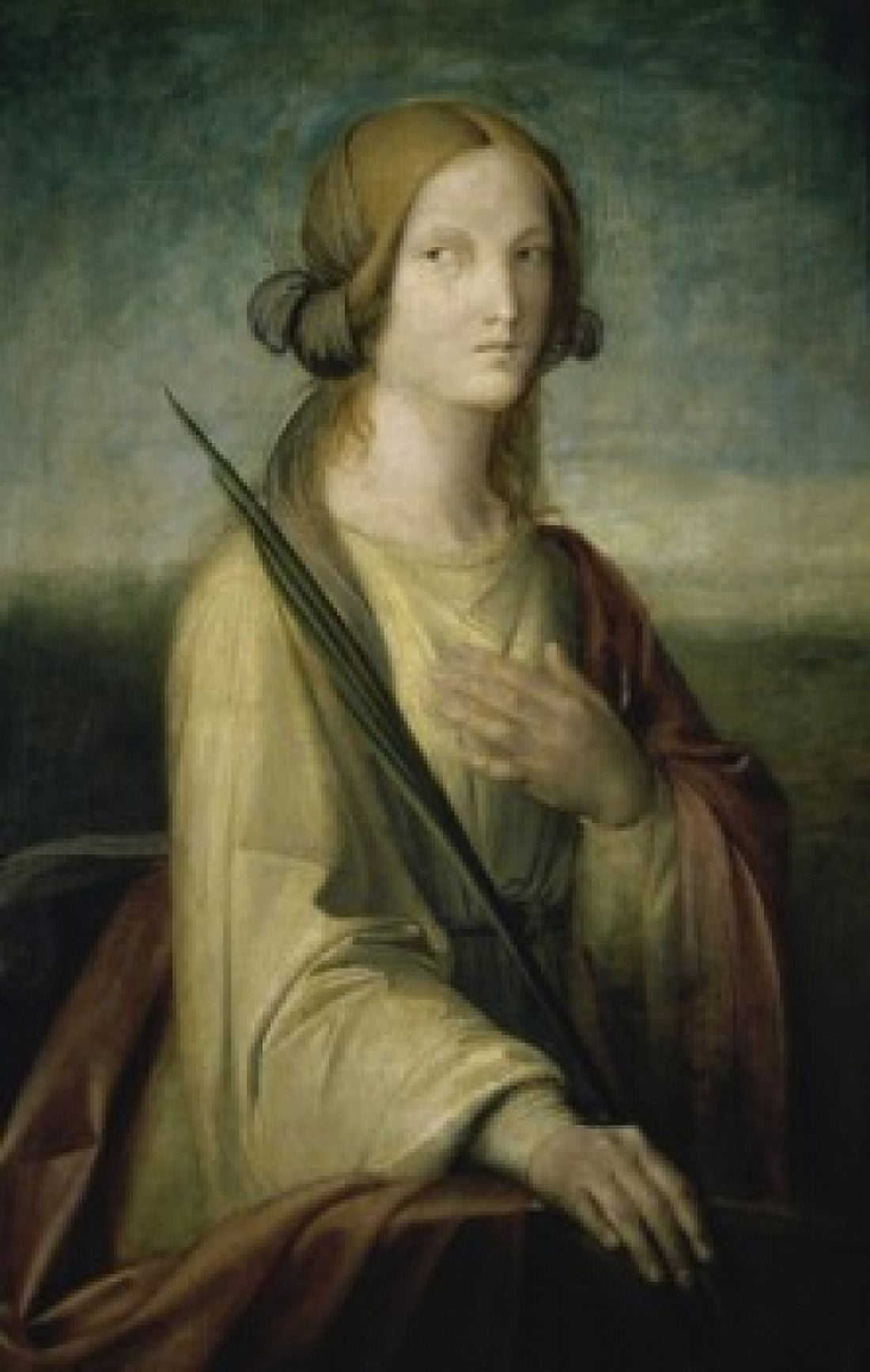Martyr 19th C School of Nazarenes Private Collection Canvas Art - (18 x 24)
