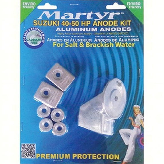 Martyr Anodes Suzuki 40-50 HP Outboard Anode Kit Aluminum CMSZ4050KITA