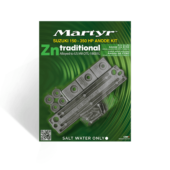 Martyr CMSZ150350KITZ, Suzuki 150-350Hp Anodes Kit Zinc