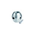 thumbnail image 1 of Martyr CMX08S, Streamlined Shaft Anode Slotted CMX-8 1-3/4" Zinc, 1 of 3