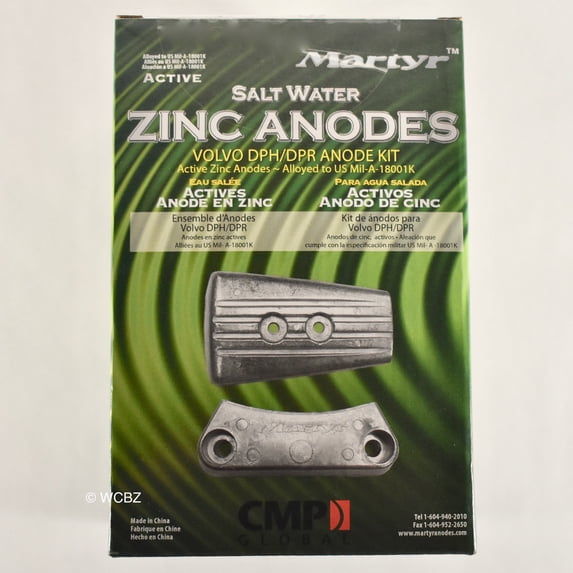 Martyr (Canada Metal Pacific) CMDPHKITZ; Anode Vp Dph/ Dpr Kit Zn