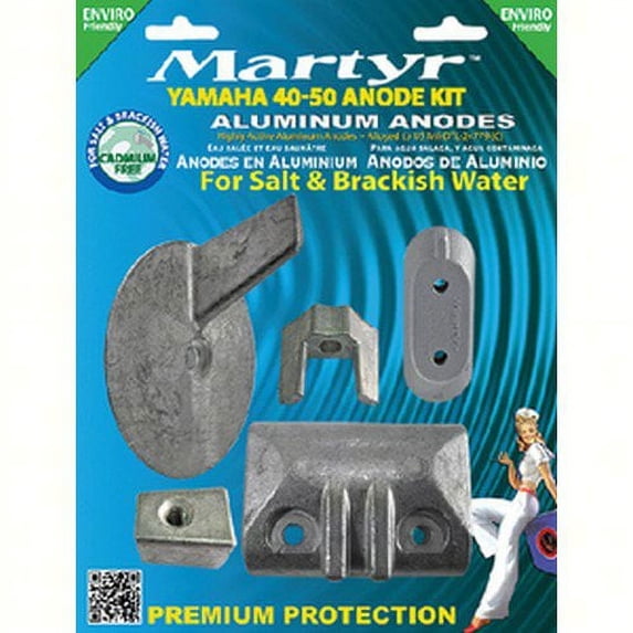 Martyr (Canada Metal Pacific) CMY4050KITA; Anode Yamaha Outboard 40-50 Hp Kit Aluminum