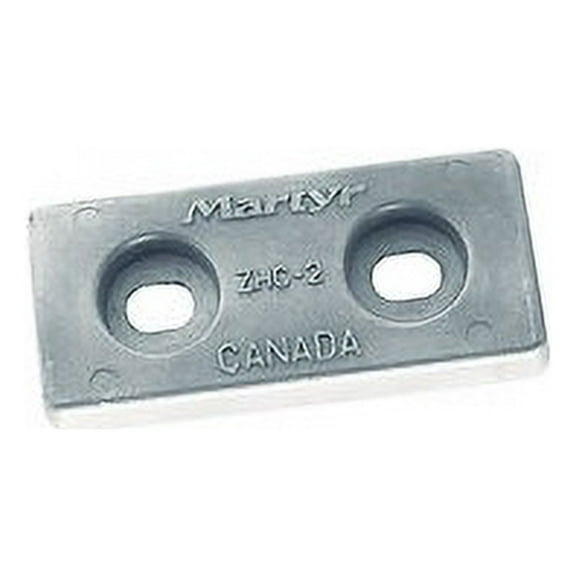 Martyr (Canada Metal Pacific) CMZHC3AZ; 6 1/4X2 3/4X3/4 Hull Anode