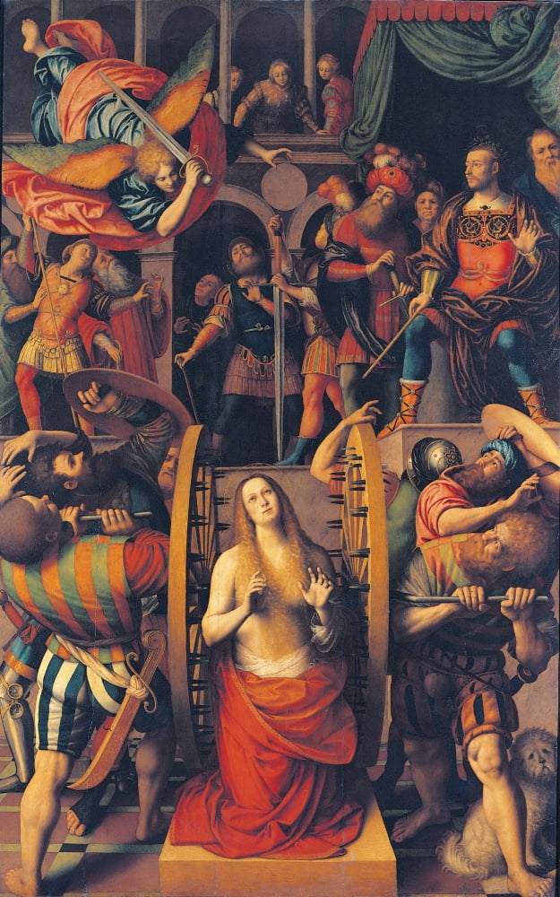 Martyrdom Of St Catherine Canvas Art - (18 x 24)