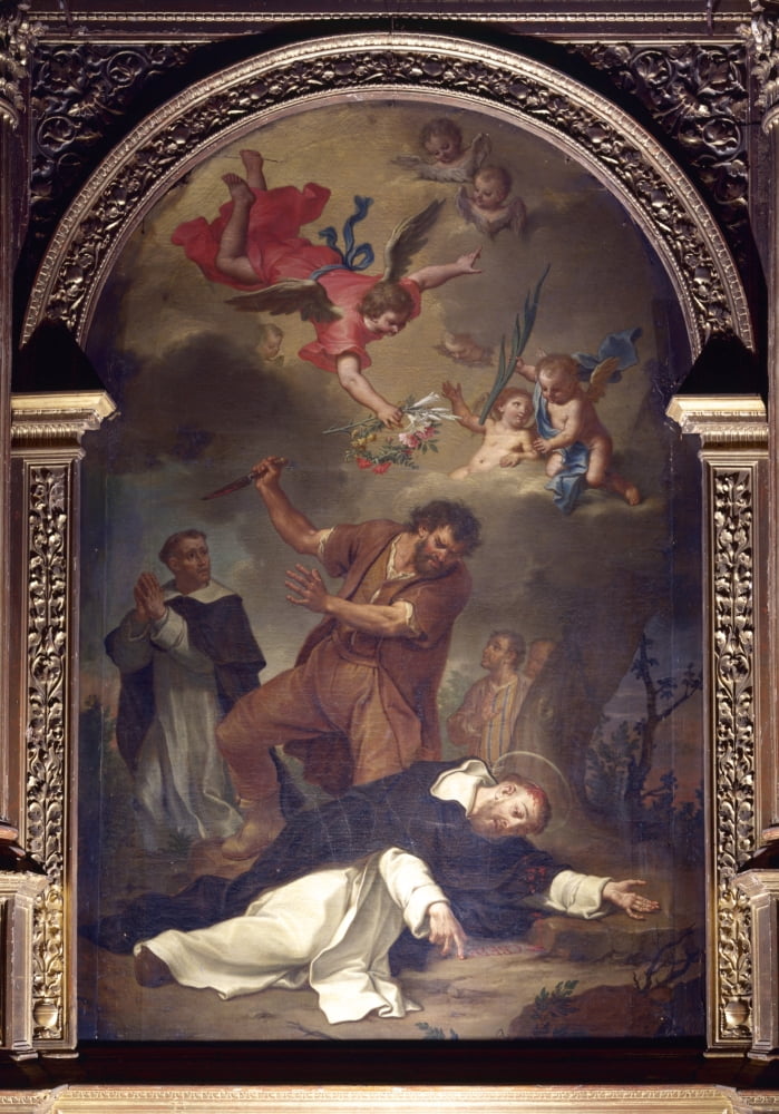 Martyrdom Of St Peter Of Verona Canvas Art -  (18 x 24)