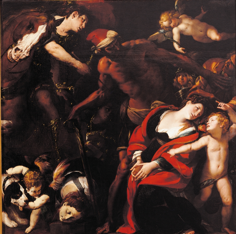 Martyrdom Of Sts Seconda And Rufina (Painting By Three Hands) Canvas Art - (36 x 24)