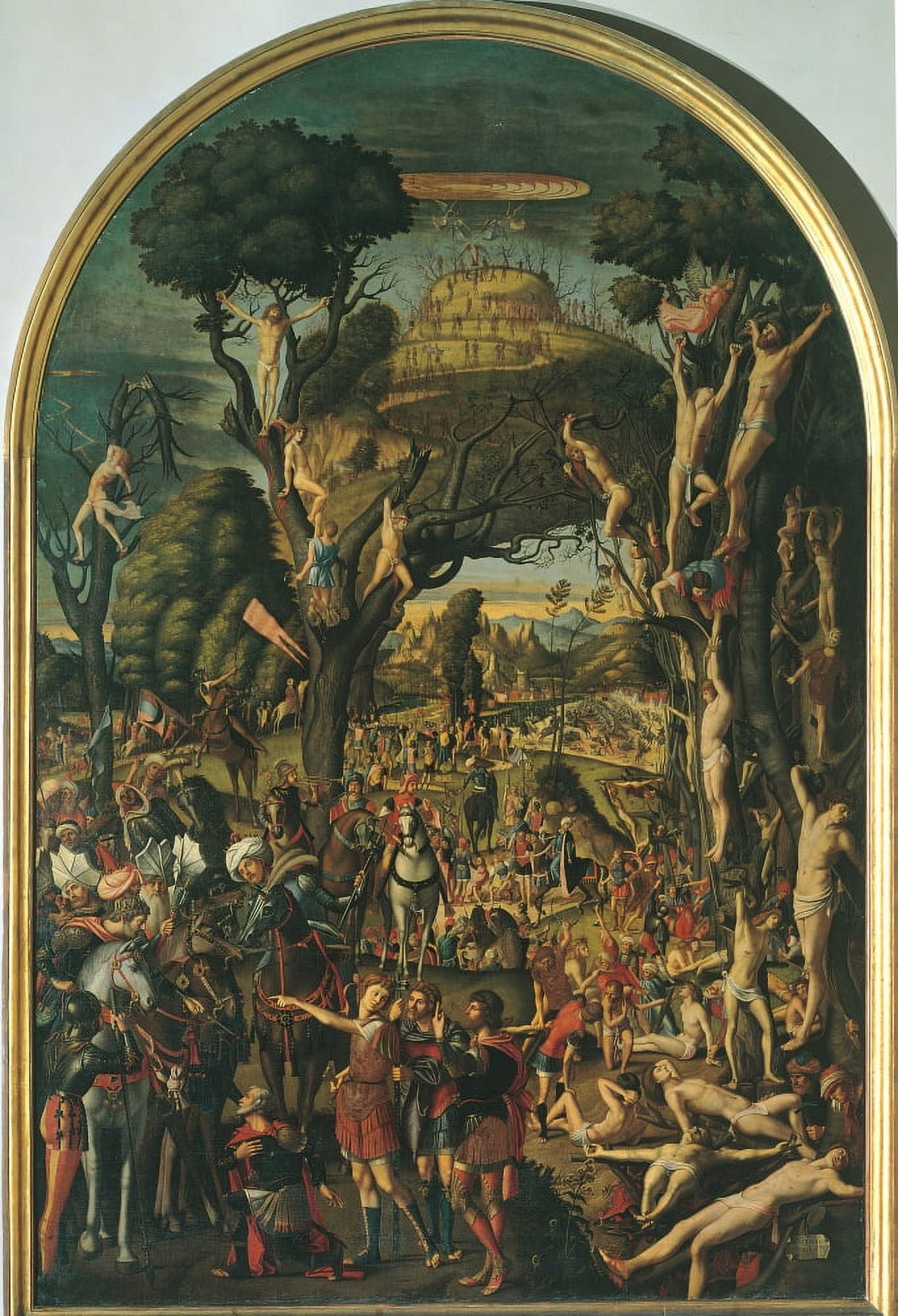 Martyrdom Of The Ten Thousand Christians On Mount Ararat Canvas Art - (18 x 24)