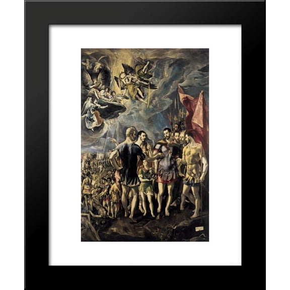 Martyrdom of St. Maurice and His Legions 20x24 Framed Art Print by El Greco
