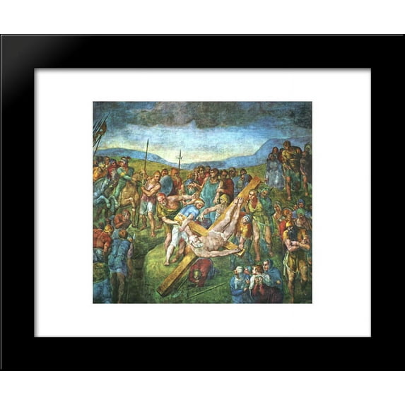 Martyrdom of St.Peter 20x24 Framed Art Print by Michelangelo
