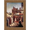 thumbnail image 1 of Martyrdom of the Pilgrims and the Funeral of St. Ursula [detail] 19x24 Gold Ornate Wood Framed Canvas Art by Carpaccio, Vittore, 1 of 2