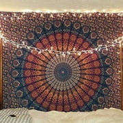 Marubhumi Indian Mandala Tapestry Hippie Hippy Wall Hanging Bohemian Wall Tapestry Beach Tapestry Yoga Mat Purple Poster 30X40 inches