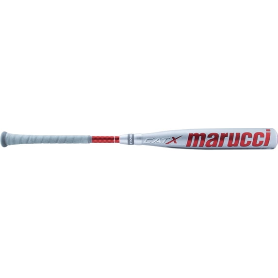 Marucci Cat X Composite BBCOR baseball bat, silver, 32 in and 29 oz, two-piece design