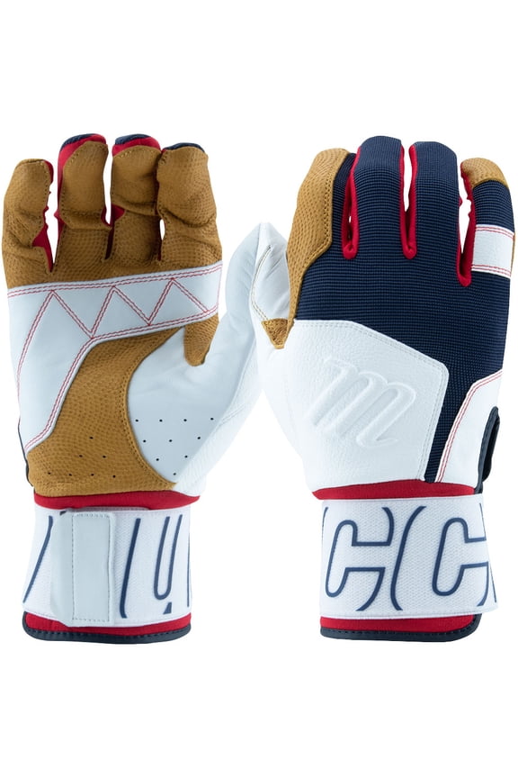 Adult Blacksmith V2 Batting Gloves Red/White/Blue XX-Large