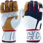 Marucci Adult Blacksmith V2 Batting Gloves Red/White/Blue XX-Large