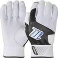 thumbnail image 1 of Marucci Adult Crest Batting Gloves White/Black Medium, 1 of 4