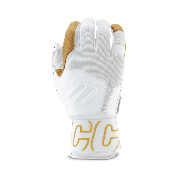 Marucci Youth Blacksmith V2 Batting Gloves White/White Medium