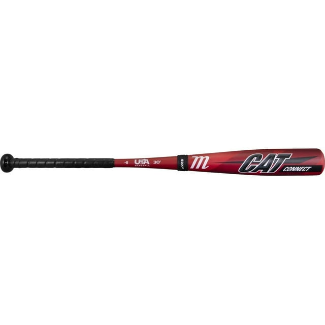 Marucci Cat Connect USA 2 5/8" Baseball Bat Drop 11, Red/Black, 27