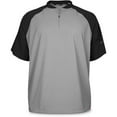 thumbnail image 1 of Marucci Men's Short Sleeve Team Baseball Cage Jacket Grey M, 1 of 2