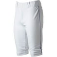 thumbnail image 1 of Marucci Men's Excel Tapered Doubleknit Piped Knicker Baseball Pants White/Royal M, 1 of 5